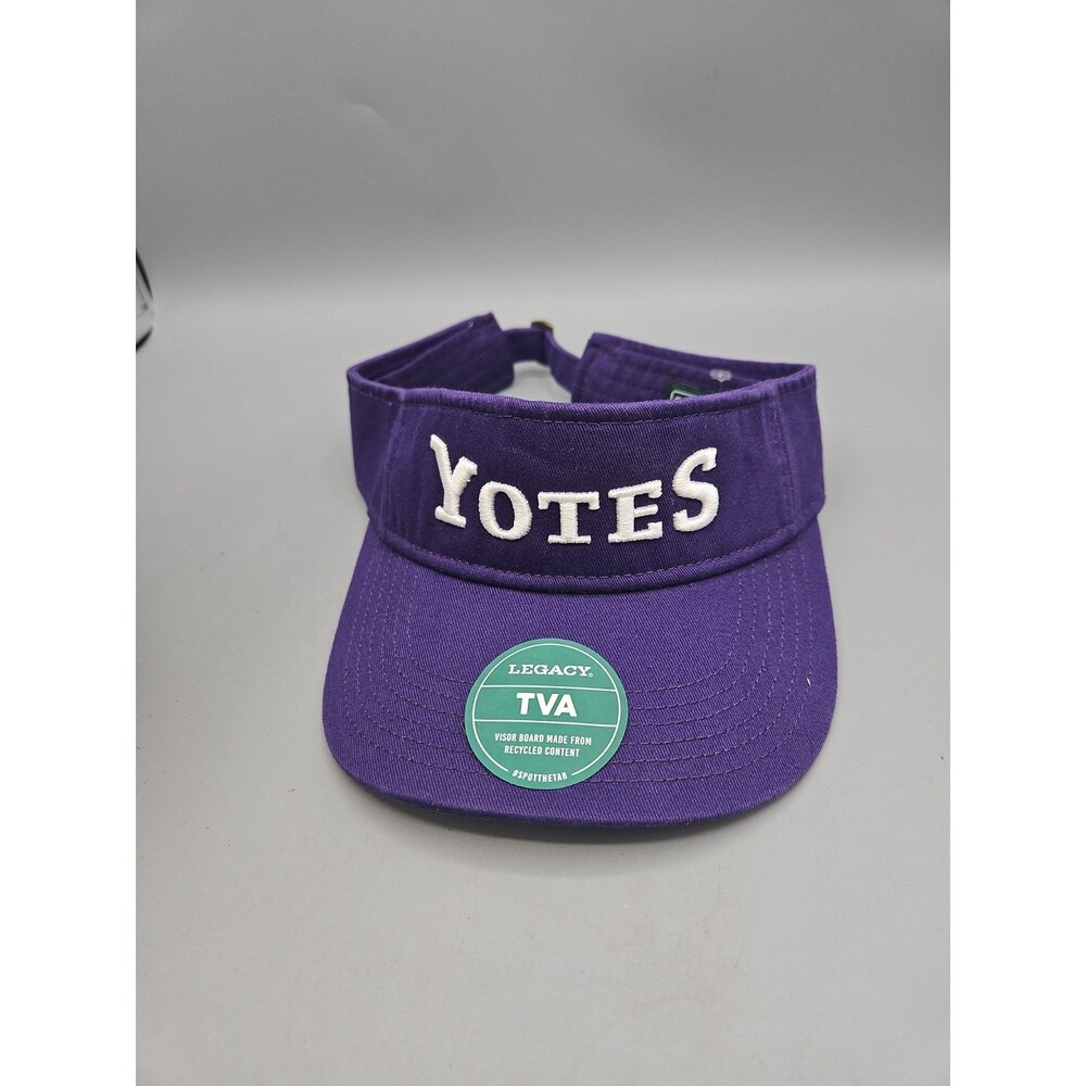 College Of Idaho Yotes Legacy Visor Hat Purple Embroidered Adjustable